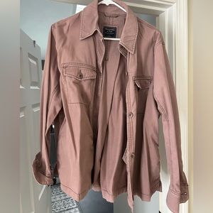 Loose fitting washed out jacket